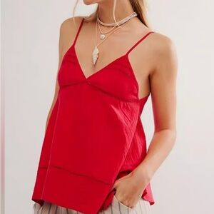 NWOT FREE PEOPLE Break Of Day Tunic in CHERRY JUICE Size Large